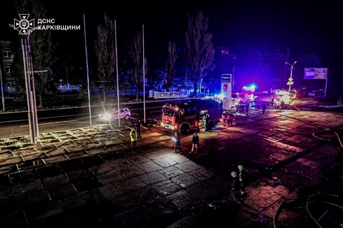Пожежа на СТО в Харкові